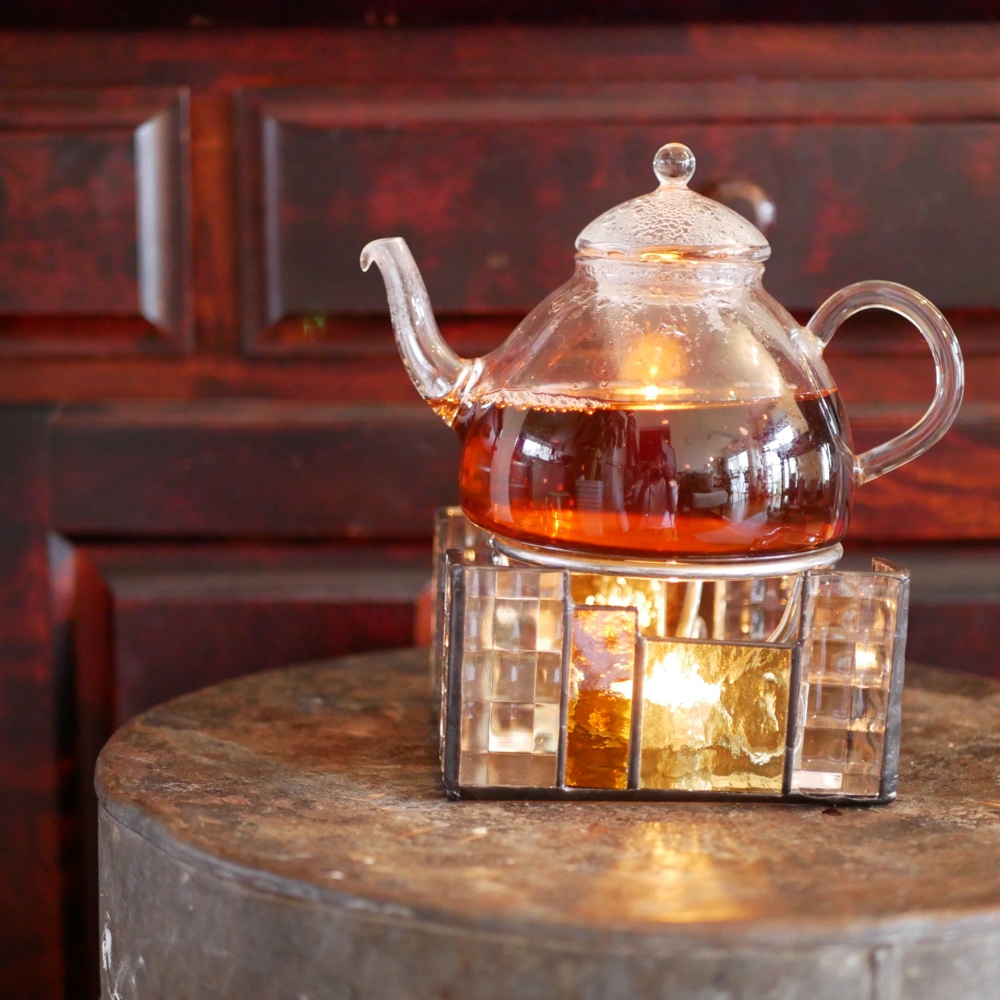 ティーウォーマー　ガラスポット アンティーク ヴィンテージ　送料込み アンティーク ヴィンテージ　送料込み ティーウォーマー　ガラスポット