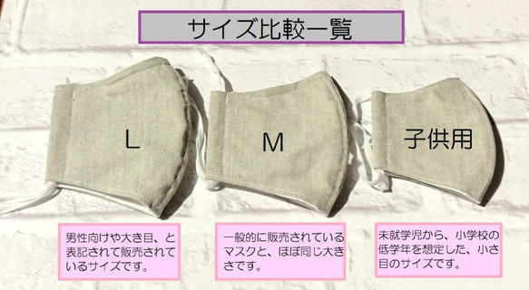 布マスク＋αの安心を♪　【不織布・ノーズワイヤー入り】マスク　Mサイズ 8枚目の画像