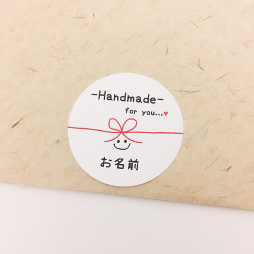 【返品送料無料】 お名前印字》【Handmade 】ラッピング you・リボンニコたん for ネームタグ