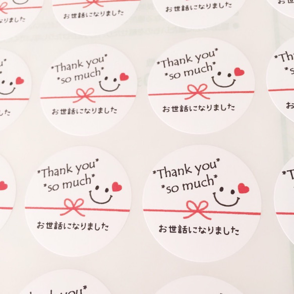 お世話になりました・水引ニコたん】 ラッピングシール シール Miki