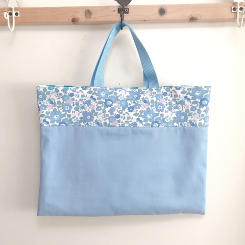 【お値下げ】リバティ　入学３点セット　ベッツィ　花柄　ダウンシャーヒル 入園入学3点セット《リバティ・ベッツィ（水色）》 その他入園