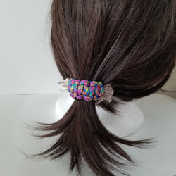 一点もの！デニムリメイクリボン ヘアクリップ デニムリボン 春 デニム