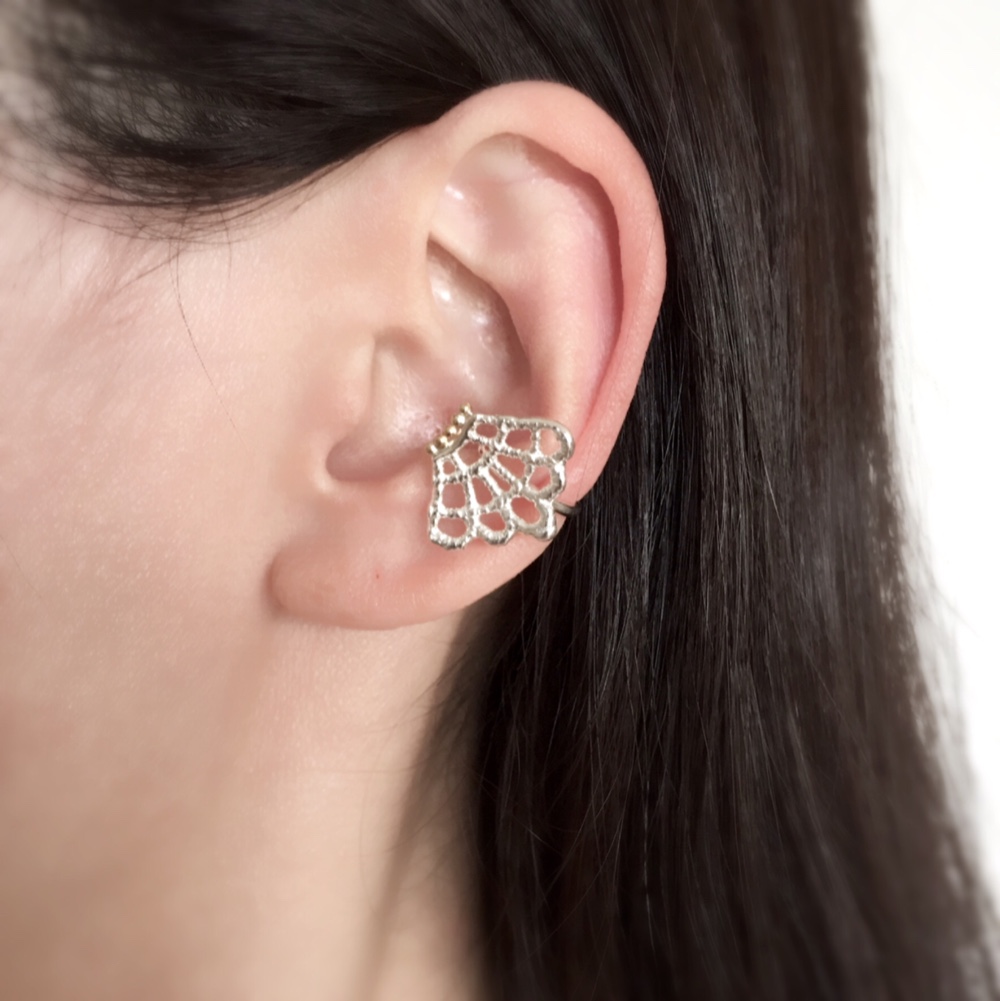 エール ミニイヤーカフ・シルバー