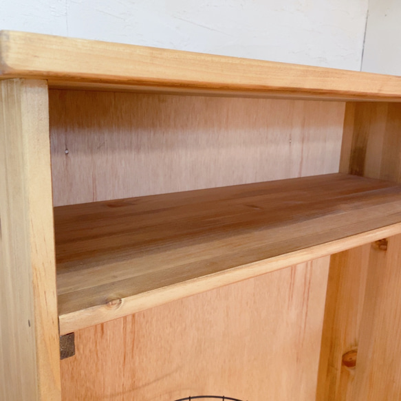 252.カウンター　板張り風　おしゃれ　木製　ナチュラル ５　奥行き３３ ワトコオイル お気軽にご相談ください