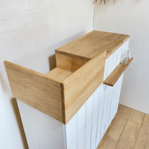 na258.レジカウンター おしゃれ 木 受付カウンター レジ台 ホワイト 白