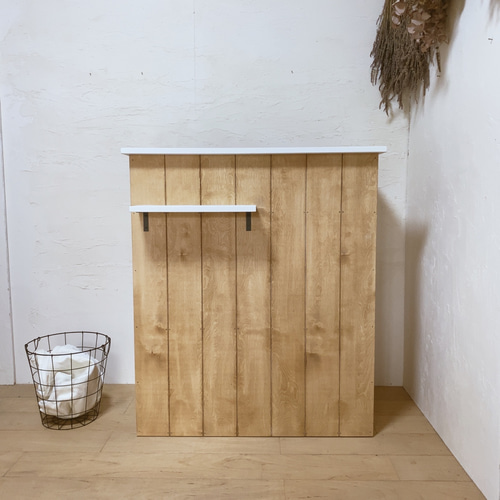 na265. 手元が隠れる 受付カウンター レジカウンター 目隠し ホワイト