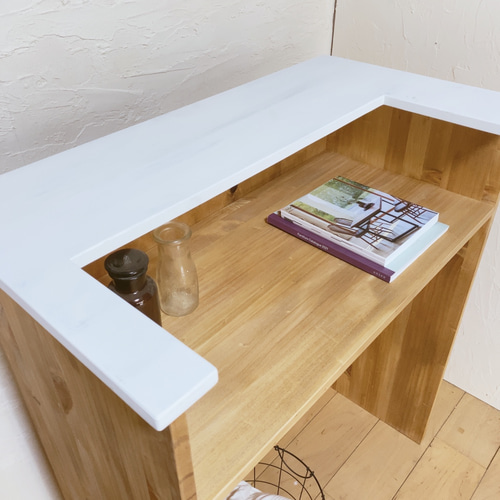 レジ目隠し　台　ハンドメイド 楽天市場】レジカウンター おしゃれ 木 目隠し レジ置き 受付