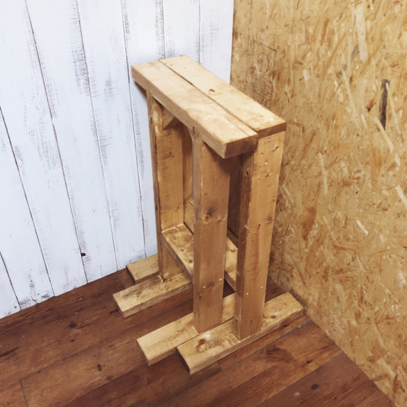 209. 木製ソーホース　１組（２台セット）　作業台やテーブルに！ 3枚目の画像