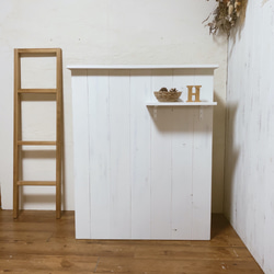 レジカウンターホワイト 3段引き出し付き棚 レジカウンターホワイト 3段引き出し付き棚 レジカウンター