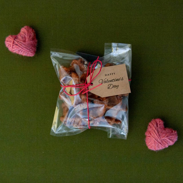 バレンタイン用ひとくちワッフルチョコチップココア（小）5袋セット 1枚目の画像