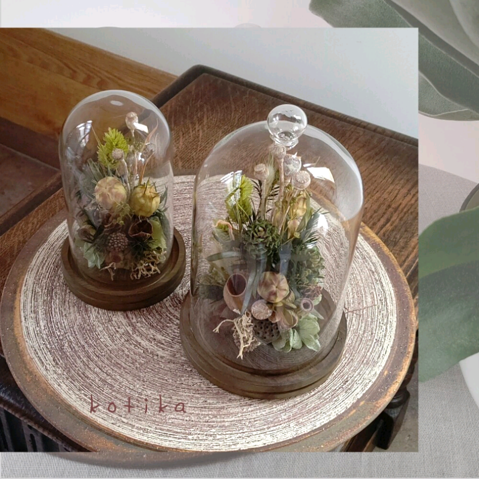 ドライフラワーアレンジメント ガラスジャー 58ca906a37d9bc00bb690bc9380b68