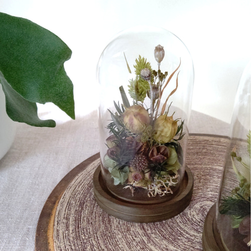 ドライフラワーアレンジメント ガラスジャー 58ca906a37d9bc00bb690bc9380b68