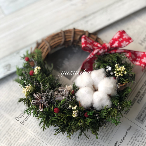 ⌘ クリスマスリース ⌘ 森のクリスマスリース 森のクリスマスリース リース Coco fleur 通販 8234666｜Creema