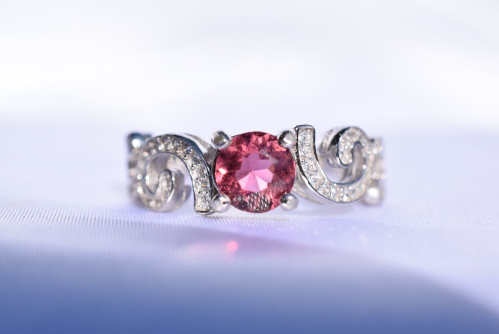 ピンクトルマリンのリング