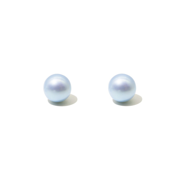 藍染珍珠純銀耳環 (銀/玫瑰金/18k金) | 珍珠系列 第1張的照片