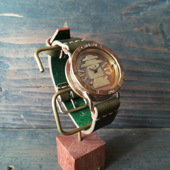 【受注製作】キャンプ腕時計 -ランタン- /M 2枚目の画像
