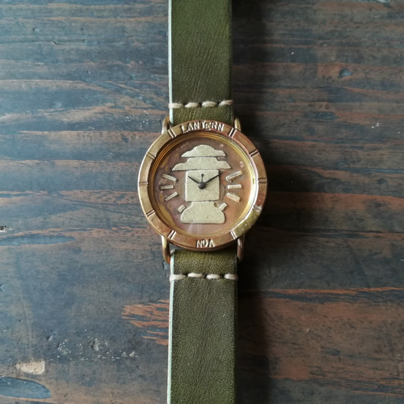 【受注製作】キャンプ腕時計 -ランタン- /M 3枚目の画像