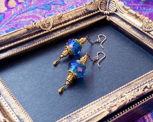 14kgf トルコランプ風 ピアス（イヤリング変更可） ピアス（フック