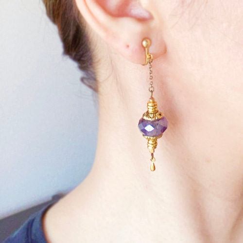 14kgf トルコランプ風 ピアス（イヤリング変更可） ピアス（フック