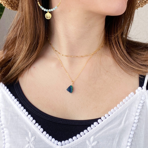 14kgf 天然石 地球模様 アズマラカイト（アズロマラカイト