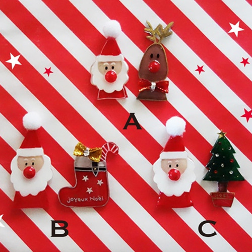 サンタおじさんのXmasブローチセット ブローチ quatresix 通販 1438282