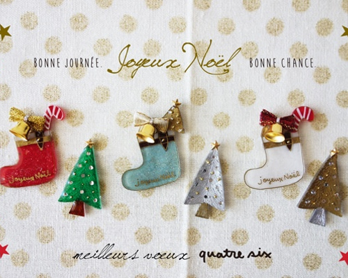 クリスマスのブローチ5点セット 0_56d629c03812de7d76fc26ba051a