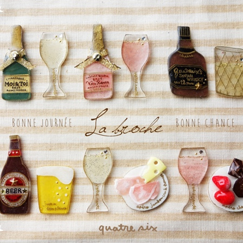 アルコールLOVERのブローチセット☆due ブローチ quatresix 通販