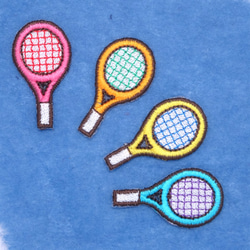 テニスラケットのワンポイント刺繍 3枚目の画像