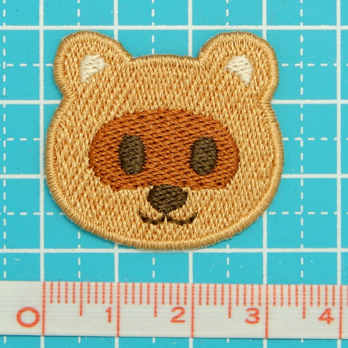 たぬきのワッペン ［動物シリーズ］ ワッペン・アップリケ けむ＆てと