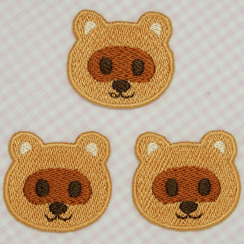 たぬきのワッペン ［動物シリーズ］ ワッペン・アップリケ けむ＆てと