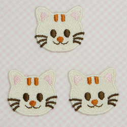 ねこのワッペン刺繍　［動物シリーズ］　 2枚目の画像