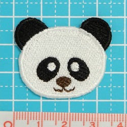 ぱんだのワッペン刺繍　［動物シリーズ］　 2枚目の画像