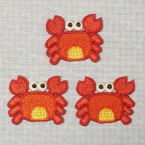 カニのワッペン 刺繍ワンポイント その他雑貨 けむ＆てと 通販 8812827