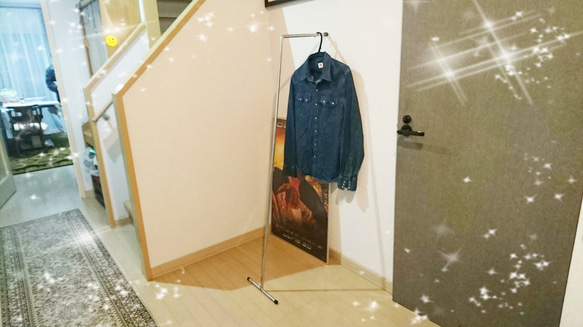 シンプル スタイリッシュ アルミ ハンガーラック hanger rack