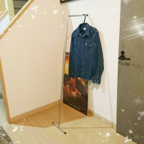 シンプル スタイリッシュ アルミ ハンガーラック hanger rack