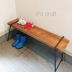 ベンチ アイアンラック シューズラック 什器 おしゃれ シンプル 無骨