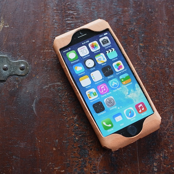 MINUIT iPhone6/6S/7/8専用case natural(蓋＆ストラップ無し)【受注生産品】 2枚目の画像