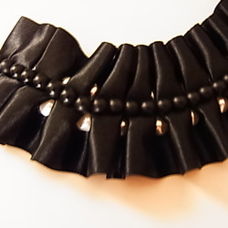 black ribbon necklace 2枚目の画像