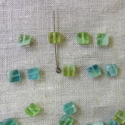 チェコガラス　スクエア　(30pcs) 3枚目の画像