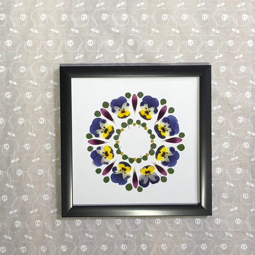 ビオラリース押し花作品 リース Tenohanaya 通販 9242074