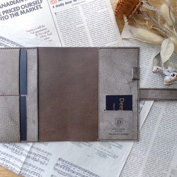 イタリア革の手帳カバー／B6サイズ／ショコラブラウン 3枚目の画像