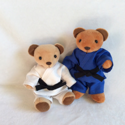 ♡くまさん ぬいぐるみ セミオーダーメイド♡ オーダーメイド・柔道部のくま ぬいぐるみ ikuko 通販 5728789｜Creema