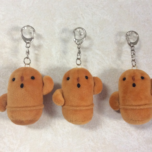 Gosinnka　ハンドメイドぬいぐるみチャーム Amazon.co.jp: ぬい服?おすわり着ぐるみ?うさ耳 ちびぐるみ