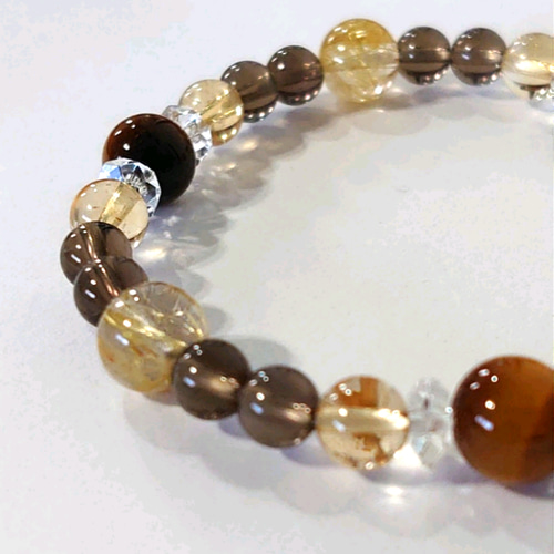 ゴールドタイチンルチル皇帝龍彫り&イエローマニカランヒマラヤ水晶ブレス