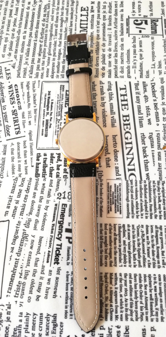エレガントブラック　レディース腕時計　 5枚目の画像