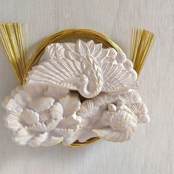 【受注製作】和のかたち　壁飾り　鶴亀 4枚目の画像