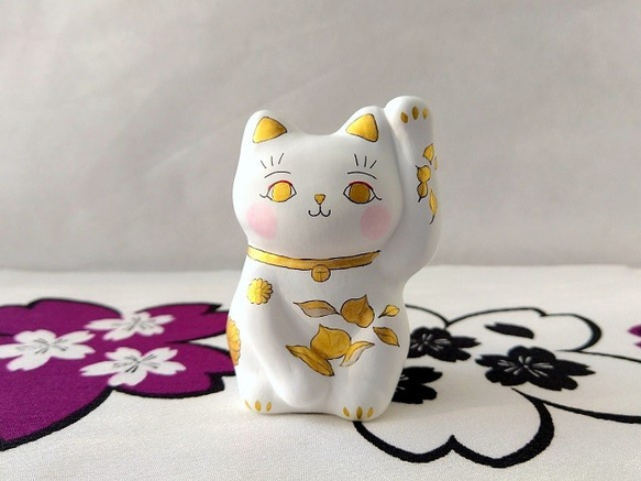 051575 桃の木招き猫キーホルダー 051575 桃の木招き猫キーホルダー