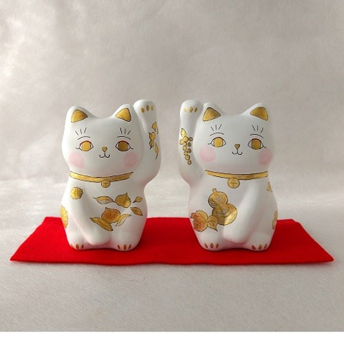 招き猫 瓢箪と打ち出の小槌 招き猫 文鳥 通販 5256058｜Creema