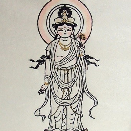 仏像木版画 観音様 聖観音 額入り 版画 文鳥 通販 5506602 仏像木版画 観音様 聖観音 額入り 版画 文鳥 通販 5506602