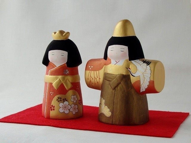 【お雛様】 立雛　鶴梅